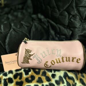 Juicy Couture Pink and Gold Cosmetic Bag